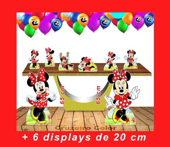 Kit Festa Displays Totem Mickey E Minnie De Chão E Mesa