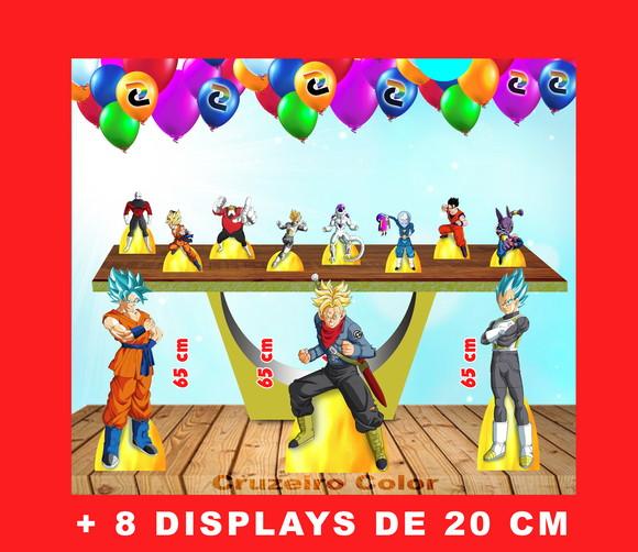 Kit Totem De Chão Dragon Ball Super E Displays De Mesa