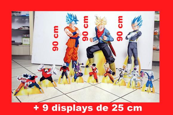 Kit Totem De Chão Dragon Ball Super E Displays De Mesa