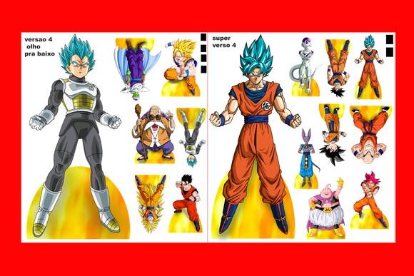 Kit Totem De Chão Dragon Ball Super E Displays De Mesa