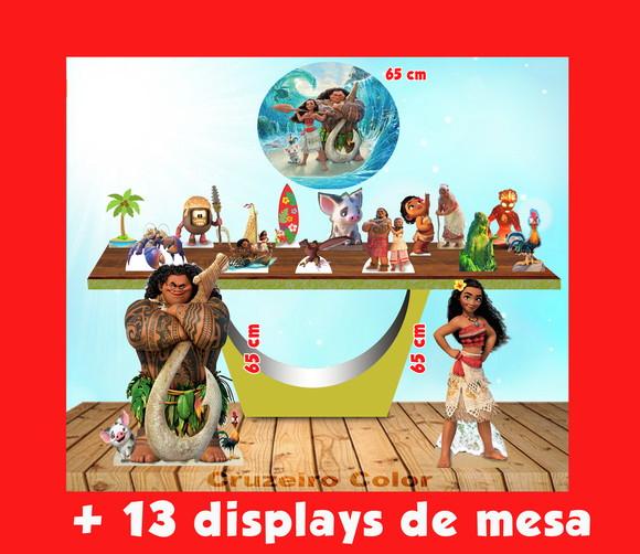 Kit Totem Displays Moana de Chão e Mesa