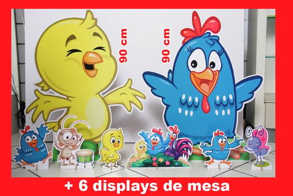 Kit Totem Galinha Pintadinha chao e mesa