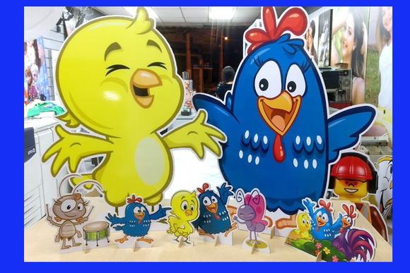 Kit Totem Galinha Pintadinha chao e mesa