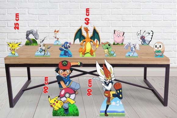 Kit Totens de Pokemon 90 cm e Displays de Mesa