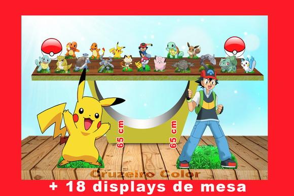 Kit Totens de Pokemon e Displays de Mesa