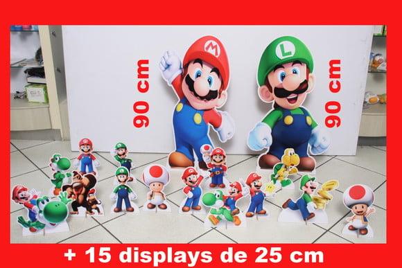 Kit Totens Super Mario Bros e Displays de mesa