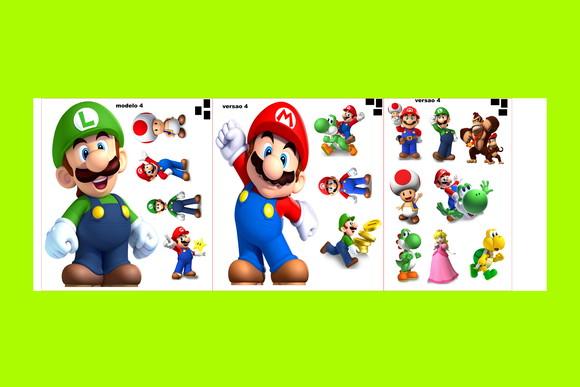 Kit Totens Super Mario Bros e Displays de mesa