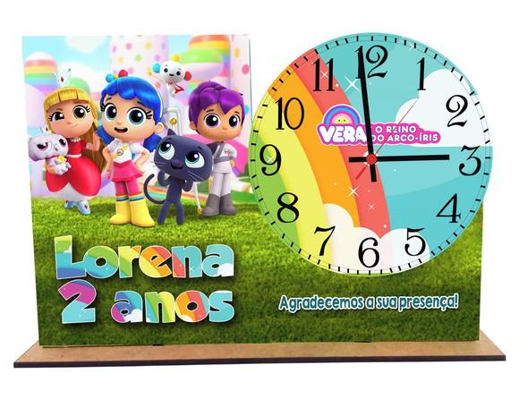 Relogio de Mesa Vera E O Reino Do Arco Iris com 5 unidades