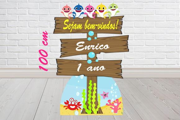 Sinalização Baby Shark Totem