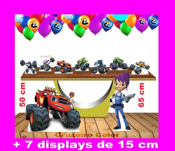 Totem chão Blaze Monster Machine e Displays de mesa 15 a 65