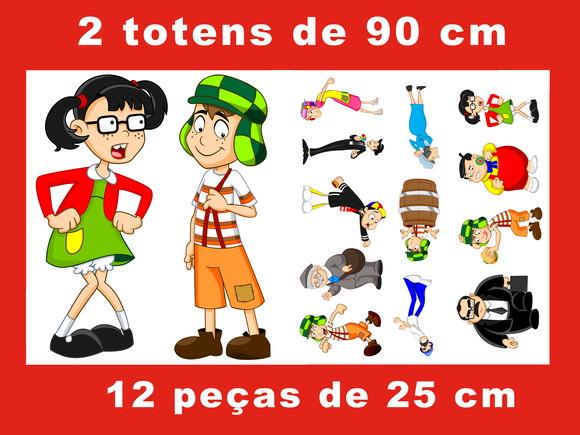 Totem Chaves e Displays de mesas