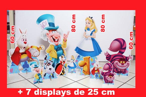 Totem de Chão Alice Pais das Maravilhas e Displays de Mesa