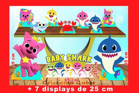 Totem de Chão Baby Shark e Displays de mesa