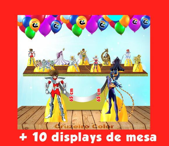 Totem De Chão Cavaleiros Zodiaco E Displays De Mesa