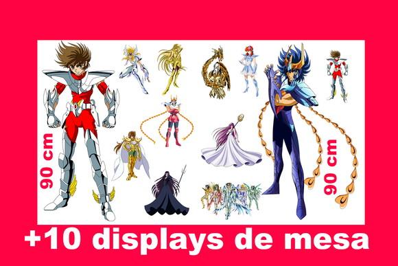 Totem De Chão Cavaleiros Zodiaco E Displays De Mesa