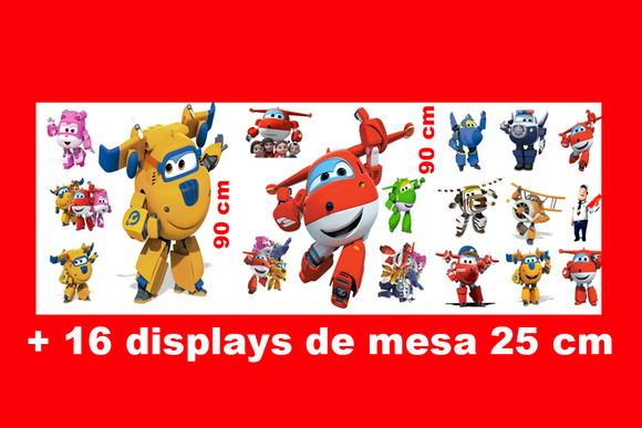 Totem de chão Kit SUPER WINGS e Displays de mesa