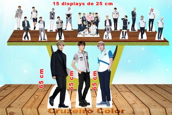 Totem De Chão Kpop Bts E Displays De Mesa 15 Peças