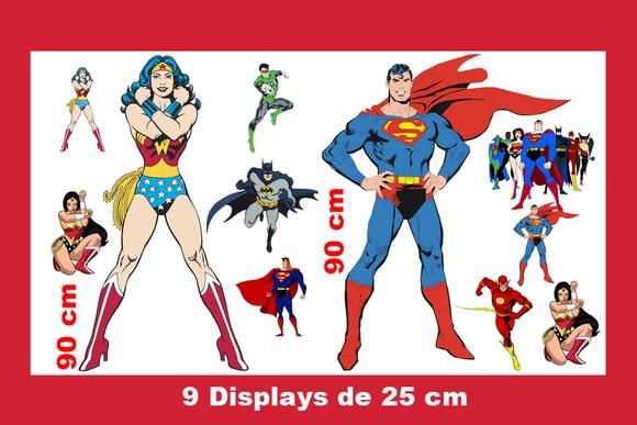 Totem De Chão Liga Da Justiça E Displays De Mesa