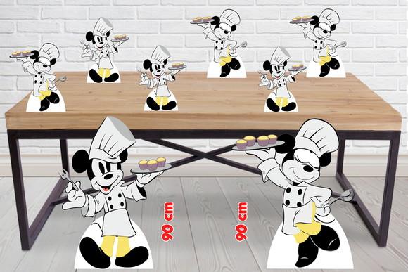 Totem de Chão Mickey e Minnie Confeiteira