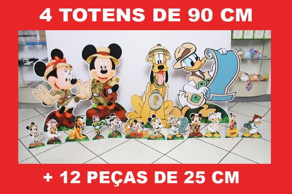 Totem de Chão Mickey Safari e Displays de Mesa