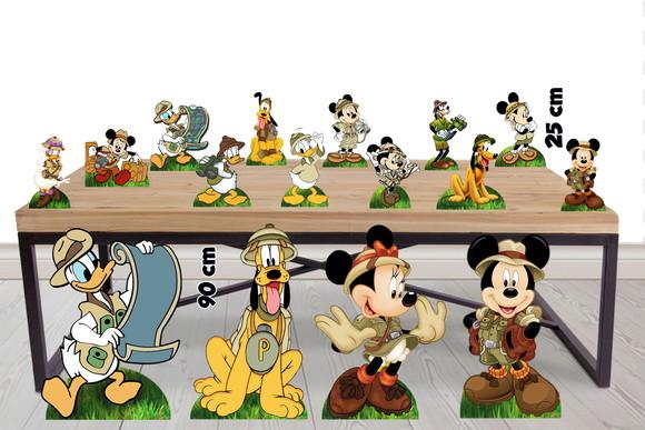 Totem de Chão Mickey Safari e Displays de Mesa