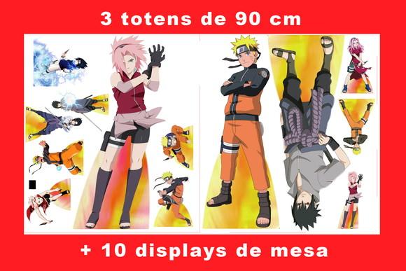 Totem de Chão Naruto e Displays de Mesa