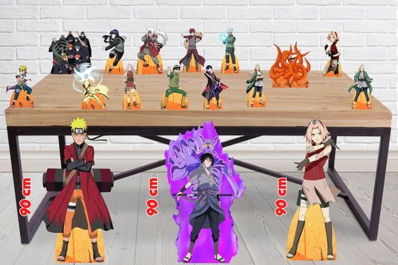 Totem de Chão Naruto e Displays Festa de Aniversário