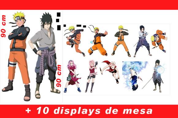 Totem de Chão Naruto e Displays de Mesa