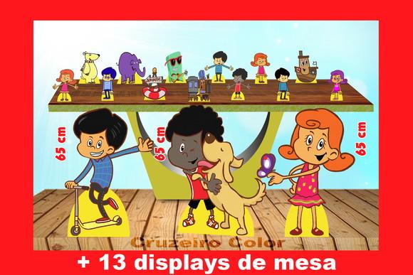 Totem de Chao Palavrinhas 3 e Displays de Mesa