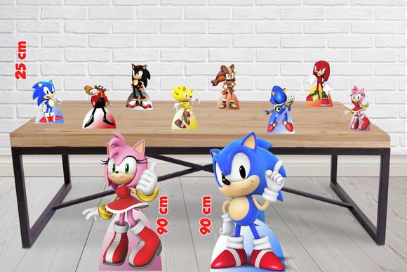 Totem De Chão Sonic E Amy - Displays De Mesa