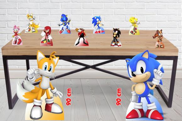 Totem De Chão Sonic E Displays De Mesa