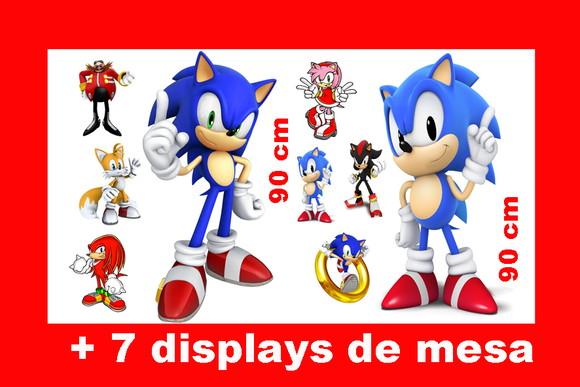 Totem De Chão Sonic E Shadow E Displays De Mesa