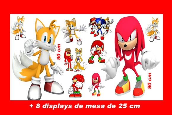 Totem De Chão Sonic Knuckles And Tails E Displays De Mesa