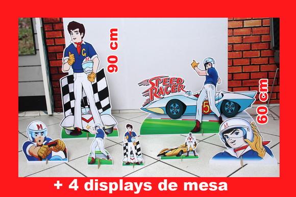 Totem De Chão Speed Racer E Displays De Mesa