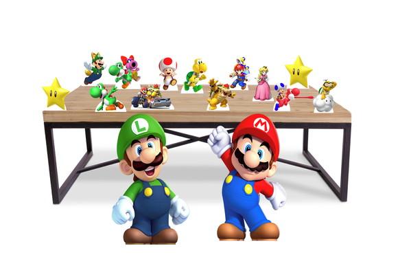 Totem De Chão Super Mario Displays De Mesa