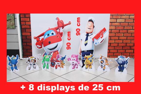 Totem de chão SUPER WINGS e Displays de mesa