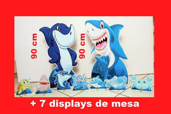 Totem de Chão Tubarao e Displays de Mesa
