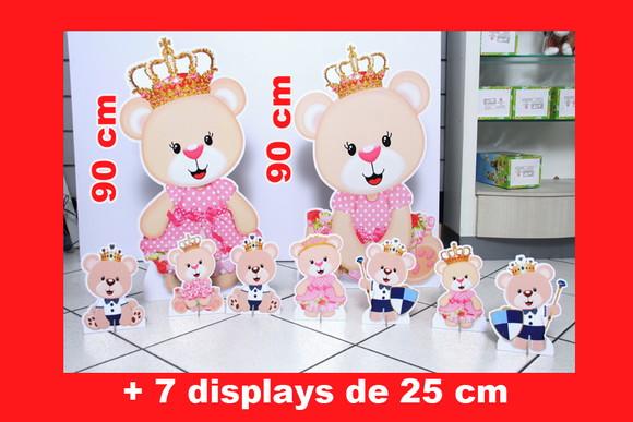 Totem De Chão Ursinha Princesa E Displays De Mesa