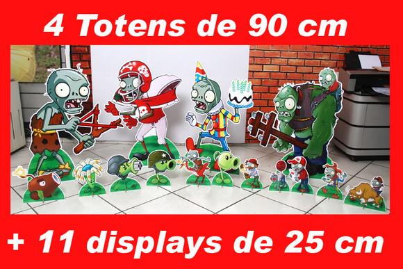 Totem de Chão Vs Zombies e Displays de Mesa