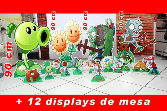 Totem de Chão Vs Zombies e Displays de Mesa
