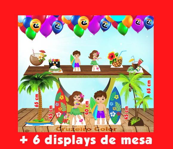 Totem Havai De Chão E Displays De Mesa 65 Cm