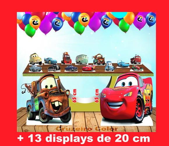 Totem Kit de Chão Mcqueen Carros e Display de Mesa