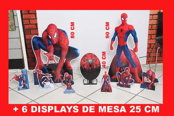 Totem Homem Aranha De Chão E Displays De Mesa