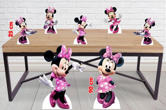 Totem Minnie Rosa e Displays de Mesa
