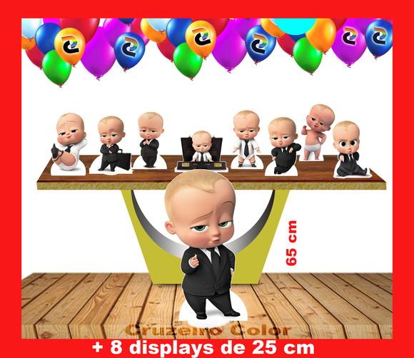 Totem Poderoso Chefinho 65 Cm E 8 Displays De Mesa 25 Cm