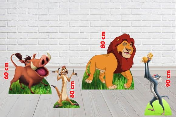 Totem Rei Leão - Simba, Timao - Pumba - Rafiki 60cm A 90 Cm