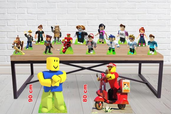 Totem Roblox e displays de mesa kit festa