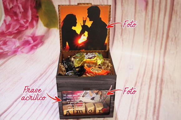 Caixa Abajur Personalizada com Foto, Presente Criativo
