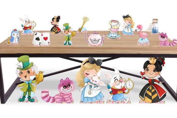 Display Alice no Pais das Maravilhas Baby para Festa