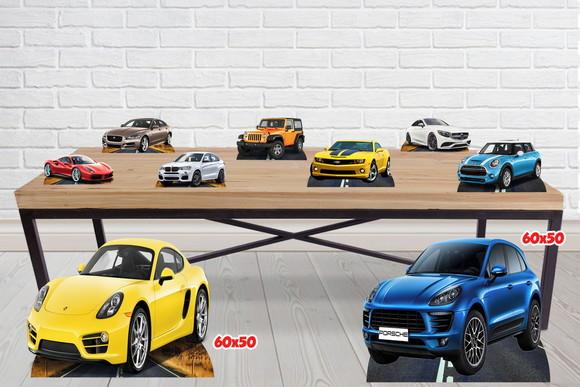 Display Carros de Luxo , Totem Enfeite de Aniversario